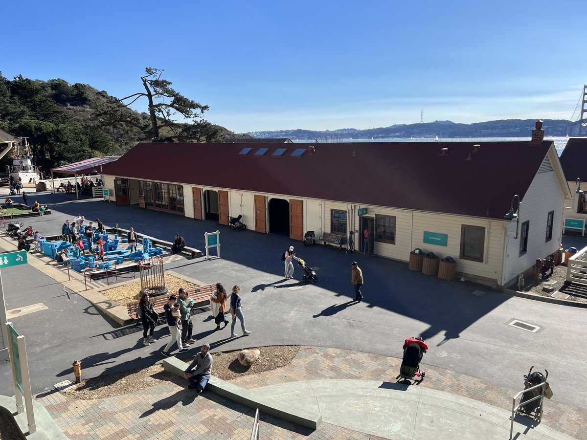 Aerial view of the Bay Area Discovery Museum
